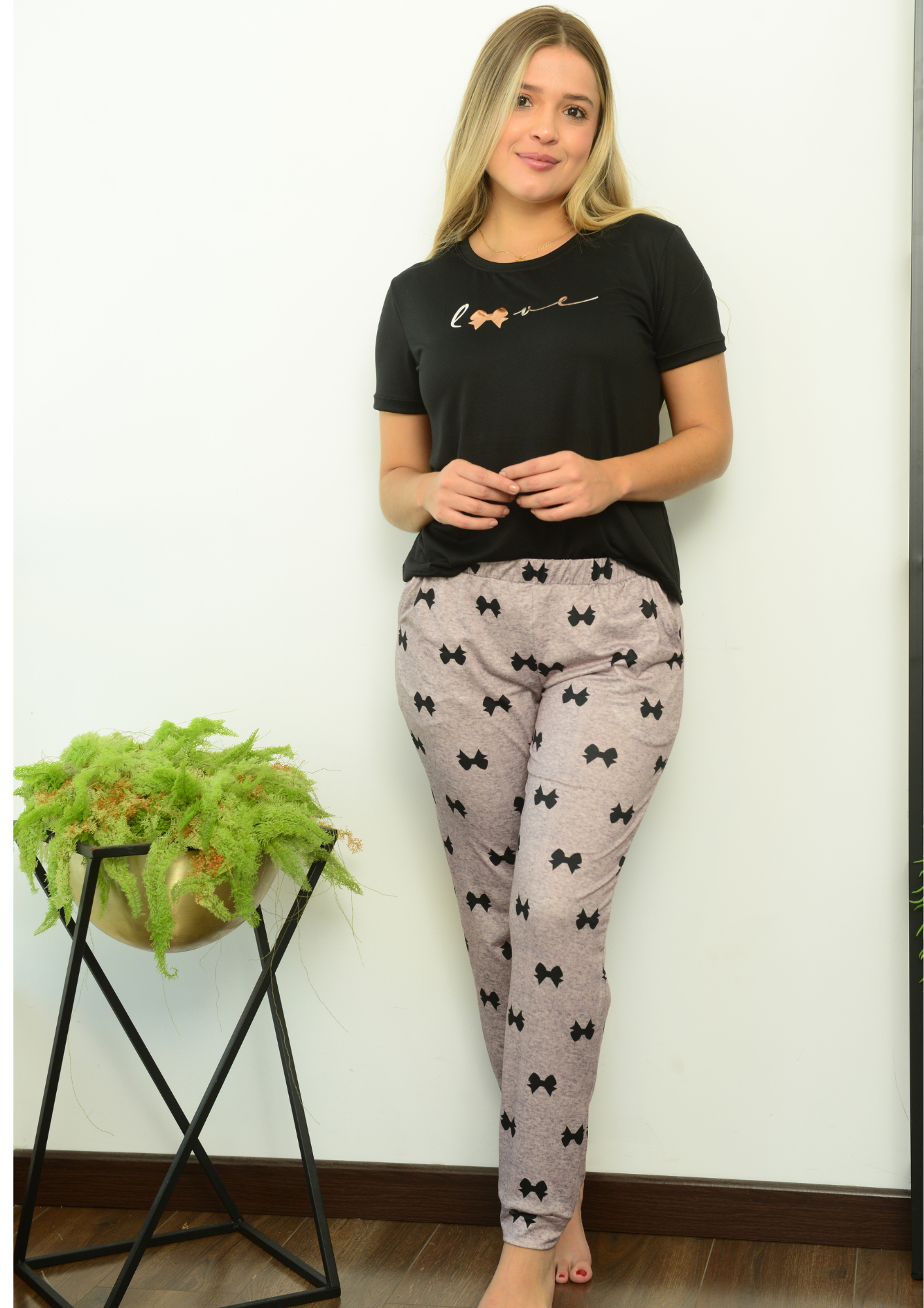 PIJAMA PANTALON MOÑOS , REF 2295